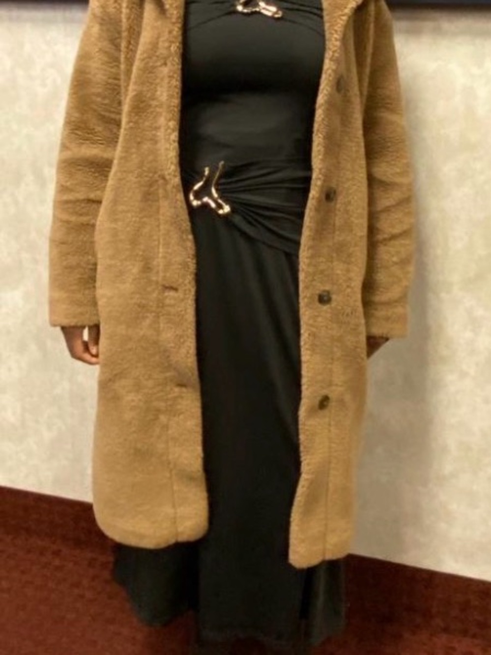 GAP Camel Teddy Long Coat